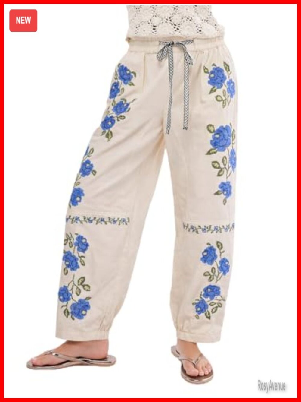 Kedera Mid Rise Barrel Jeans Wide Leg Embroidered Denim Boyfriend Baggy
